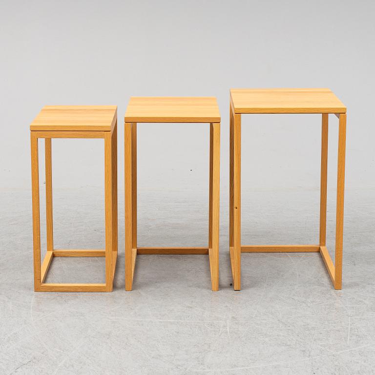 A 'Trio' nesting table by Ulla Christiansson, K Anderson & Söner.