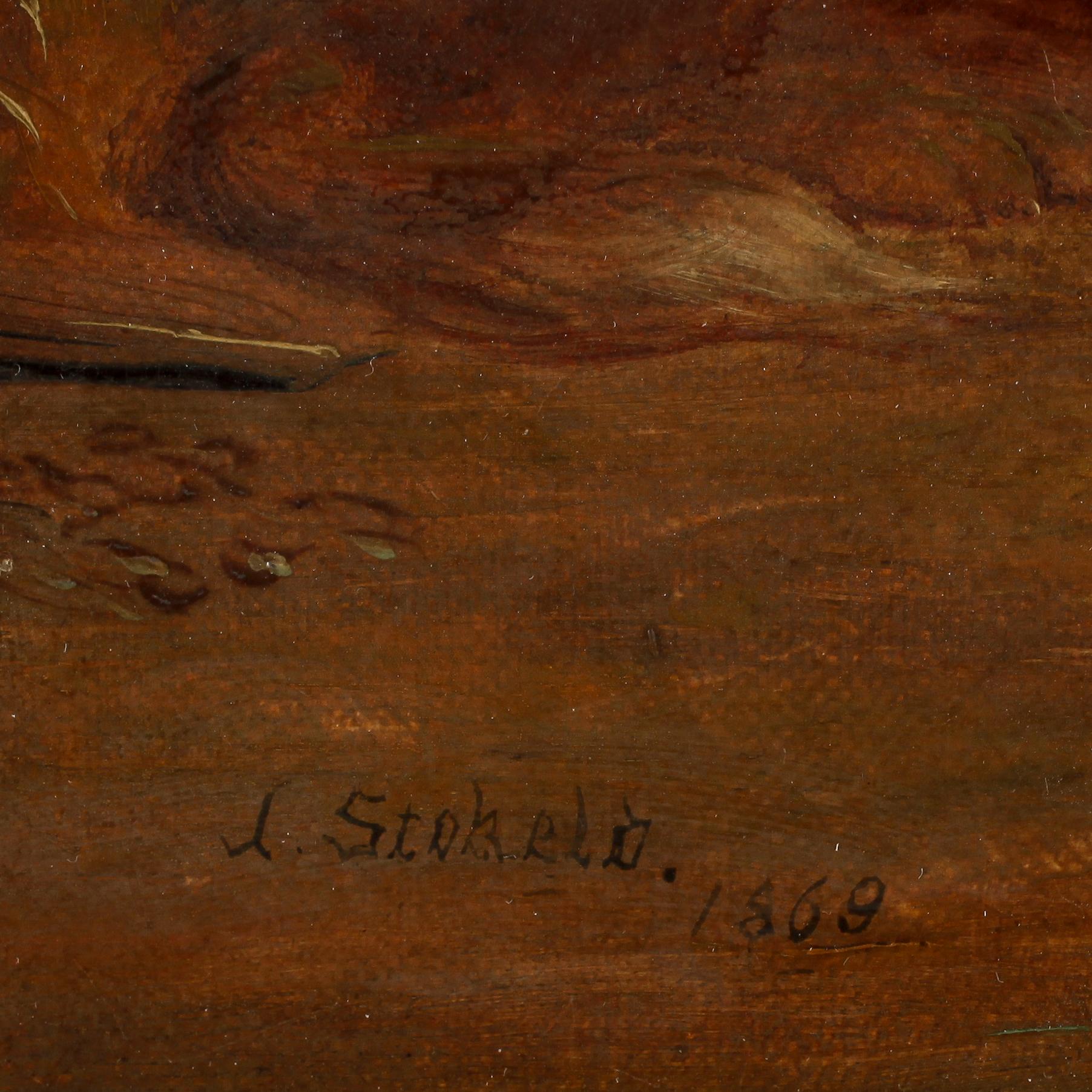 JAMES STOKELD, olja på duk, sign o dat 1869.