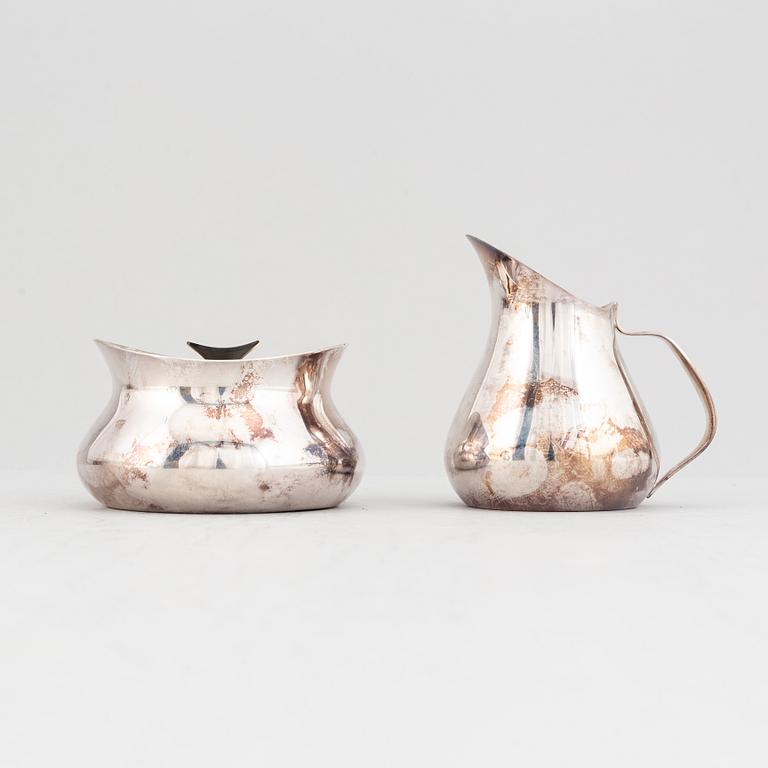 Three pieces silver coffe service,