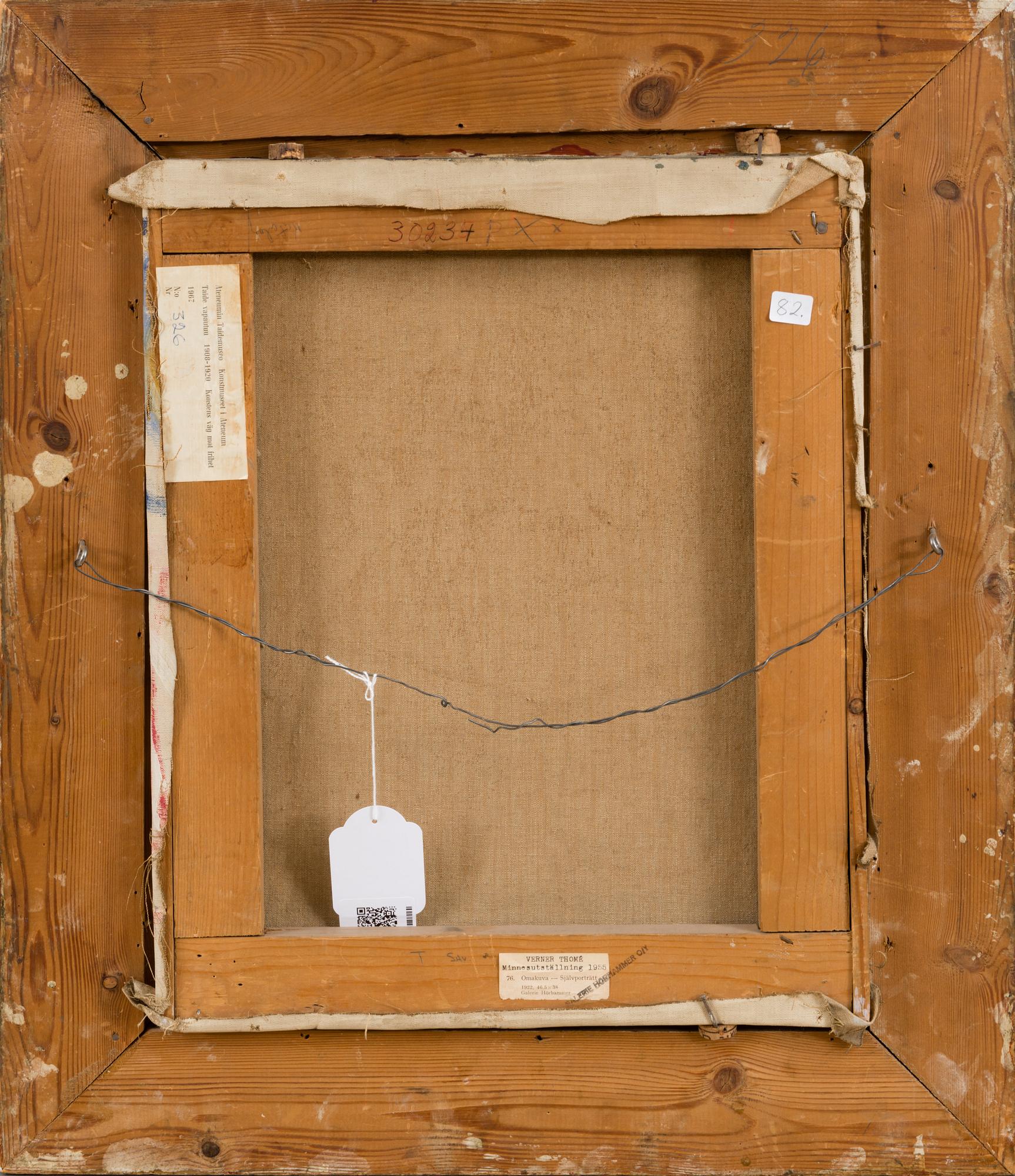 VERNER THOMÉ, SELF PORTRAIT.