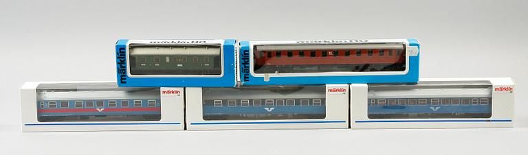 VAGNAR, 10 st, Märklin samt Liliput, H0.