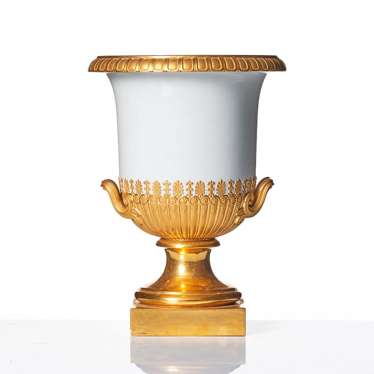 A Royal Copenhagen Empire style urn, early 20th Century.