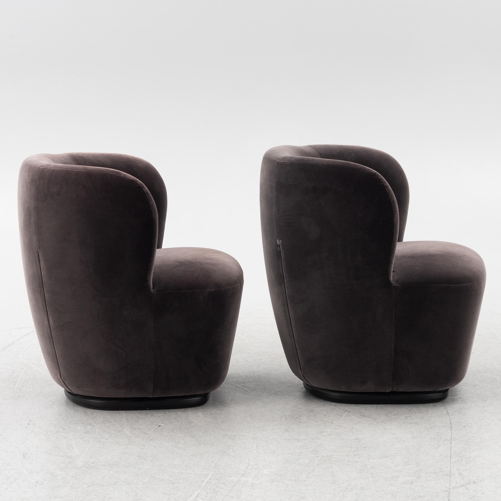 Space Copenhagen, armchairs, a pair, "Stay Lounge Chair", Gubi, Denmark.