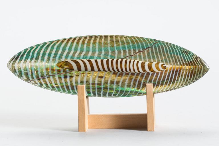 SKULPTUR, glas, signerad Kosta Boda Bertil Vallien studio edition 43/500.