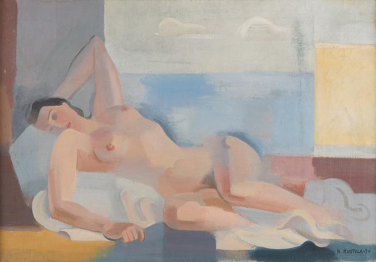 Kalle Kuutola, Liggande naken modell.