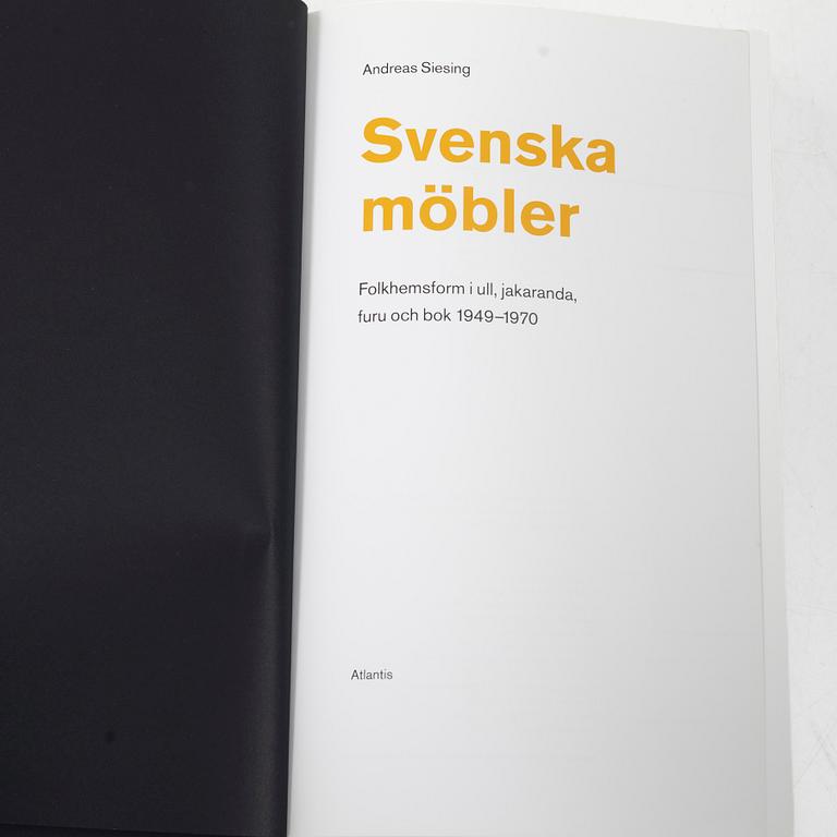 Bok, Andreas Siesing, "Svenska möbler", Atlantis, 2016.