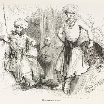 BOOK, 2+1 volumes, about India, among others, Mac Farlane "Indian Empire" part 1+2, 1844.