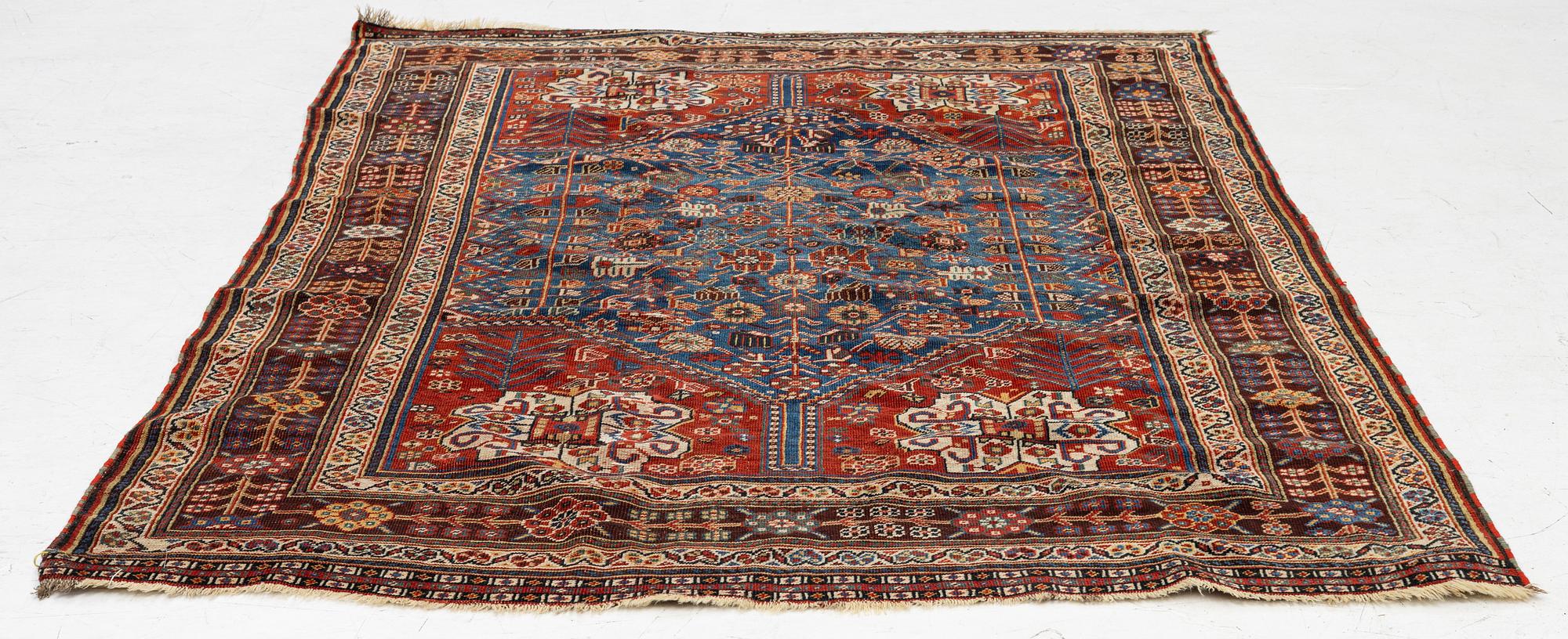 Matta, antik Qashqai, sydöstra Iran, ca 199 x 138 cm.