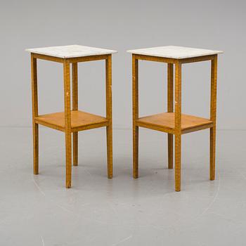 SÄNGBORD, ett par, 1900-talets första hälft.