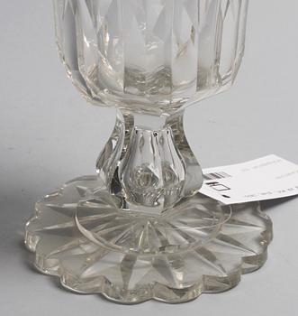 VAS PÅ FOT, glas, 1800-tal.
