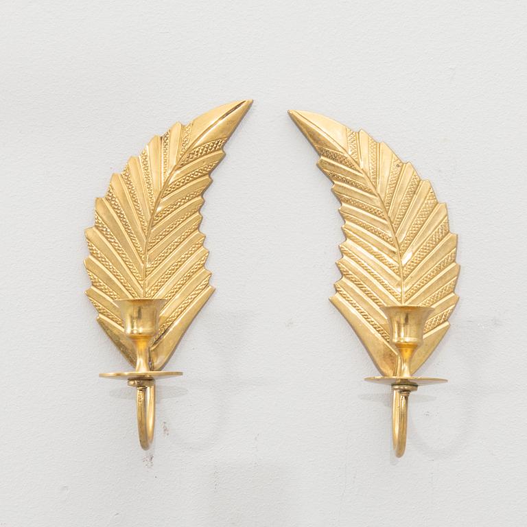 Wall sconces a pair mid/second half of the 20th century.