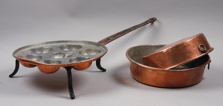 PARTI KOPPAR, 3 delar, 1800-tal.