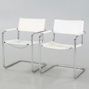 A pair of armchairs, made in the second half of the 20th century.