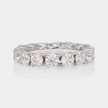 A circa 3.75ct brilliant-cut diamond eternity ring.