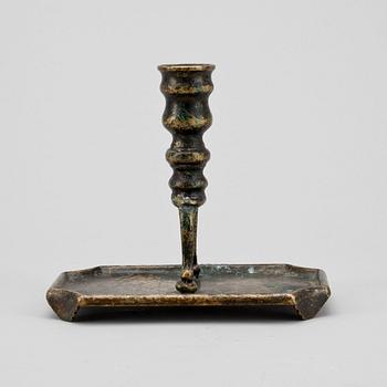 LJUSSTAKE, mässing, barockstil, 1800-tal.