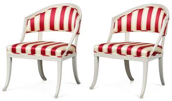 868. A pair of late Gustavian armchairs by E. Ståhl.