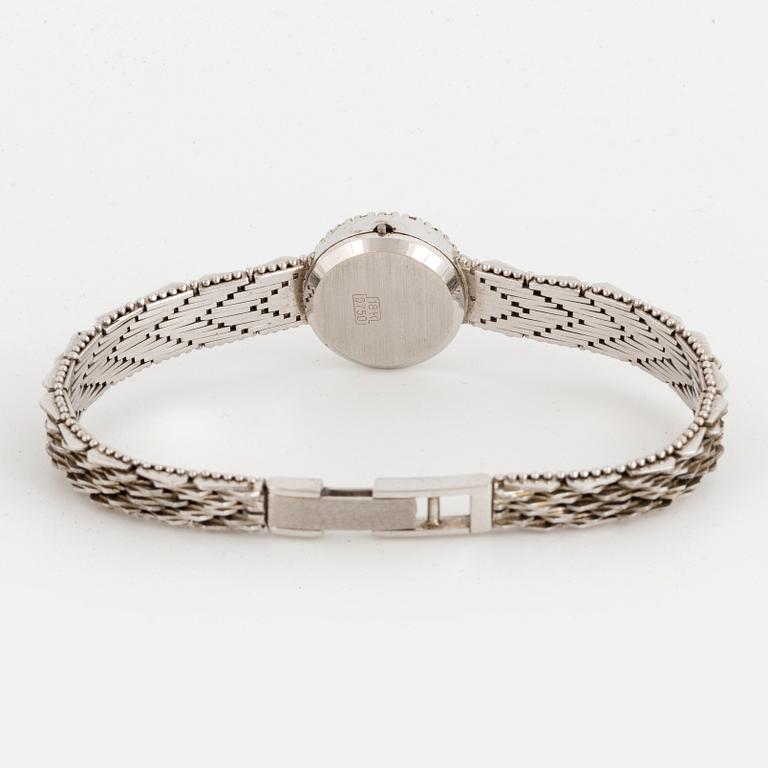 White gold and eight-cut diamond watch.
