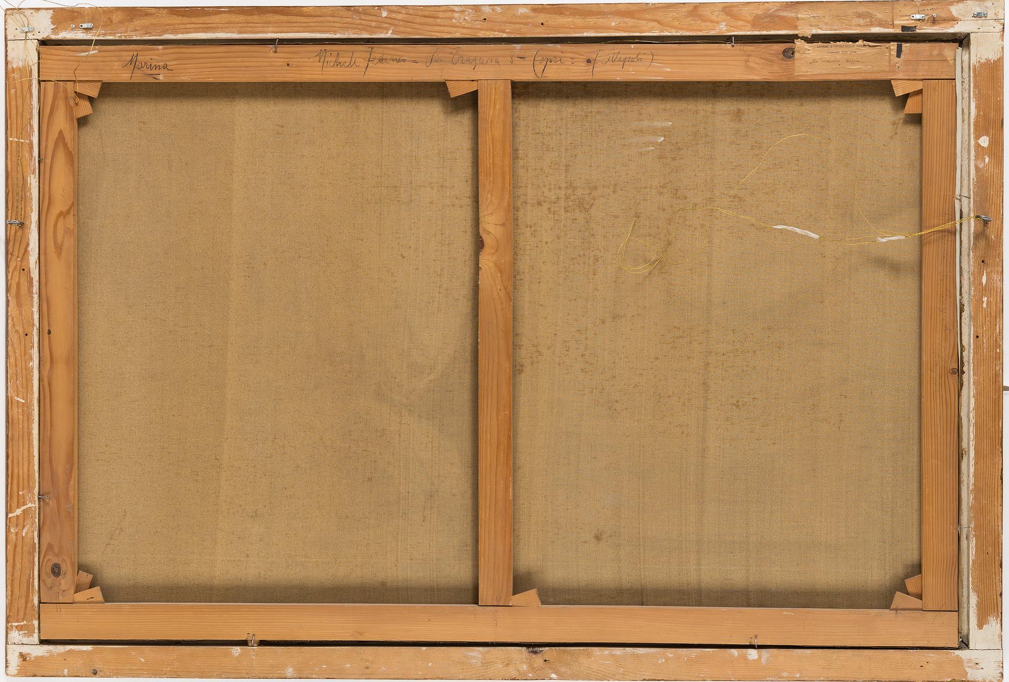 MICHELE FEDERICO, signerad och daterad. Olja på duk.