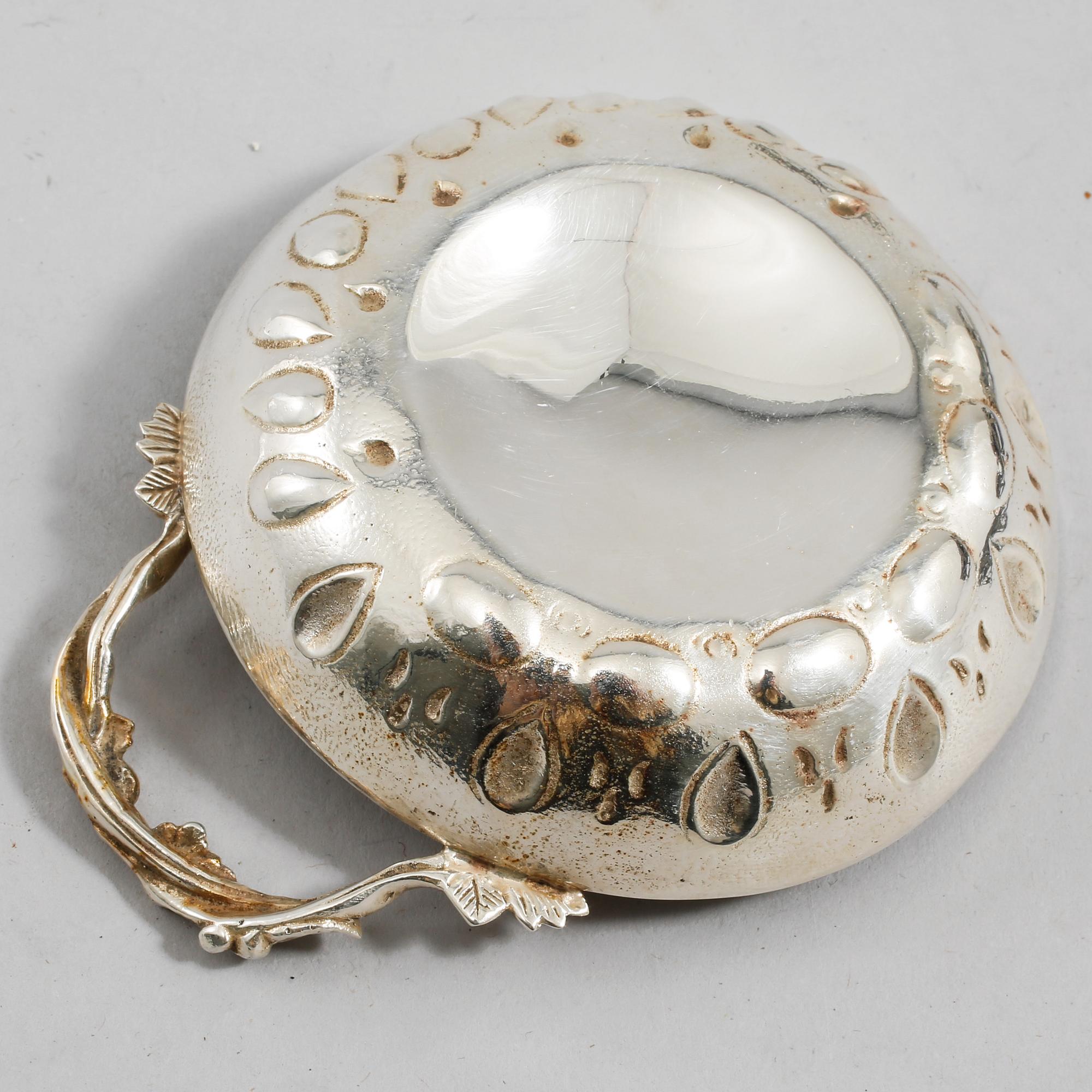 PARTI SILVER, 5 delar, Sverige, 1900-talets andra hälft, vikt exklusive glas 136 gram.