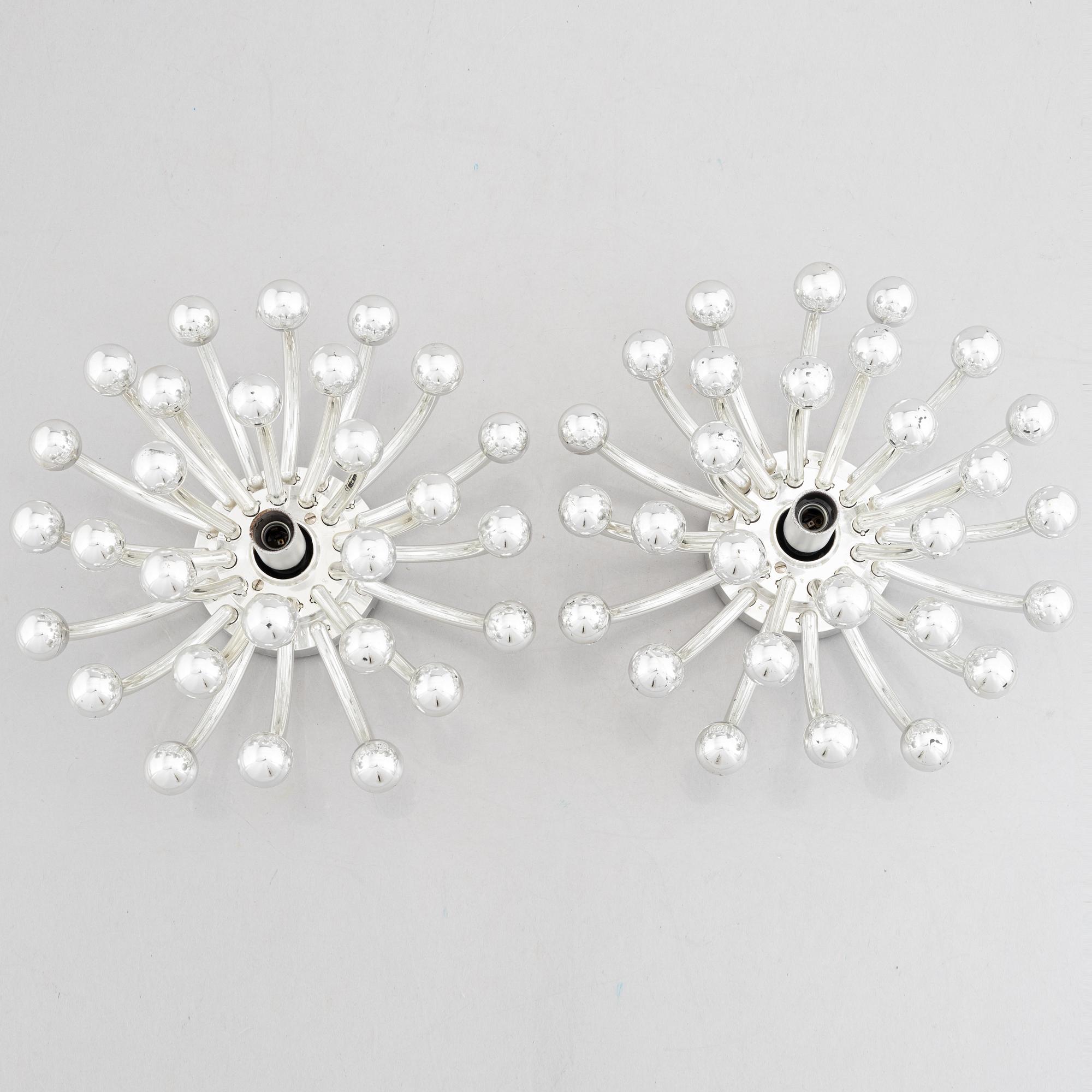 Two wall lamps "Pistillino", Studio Tetrarch, Valenti, Italy.