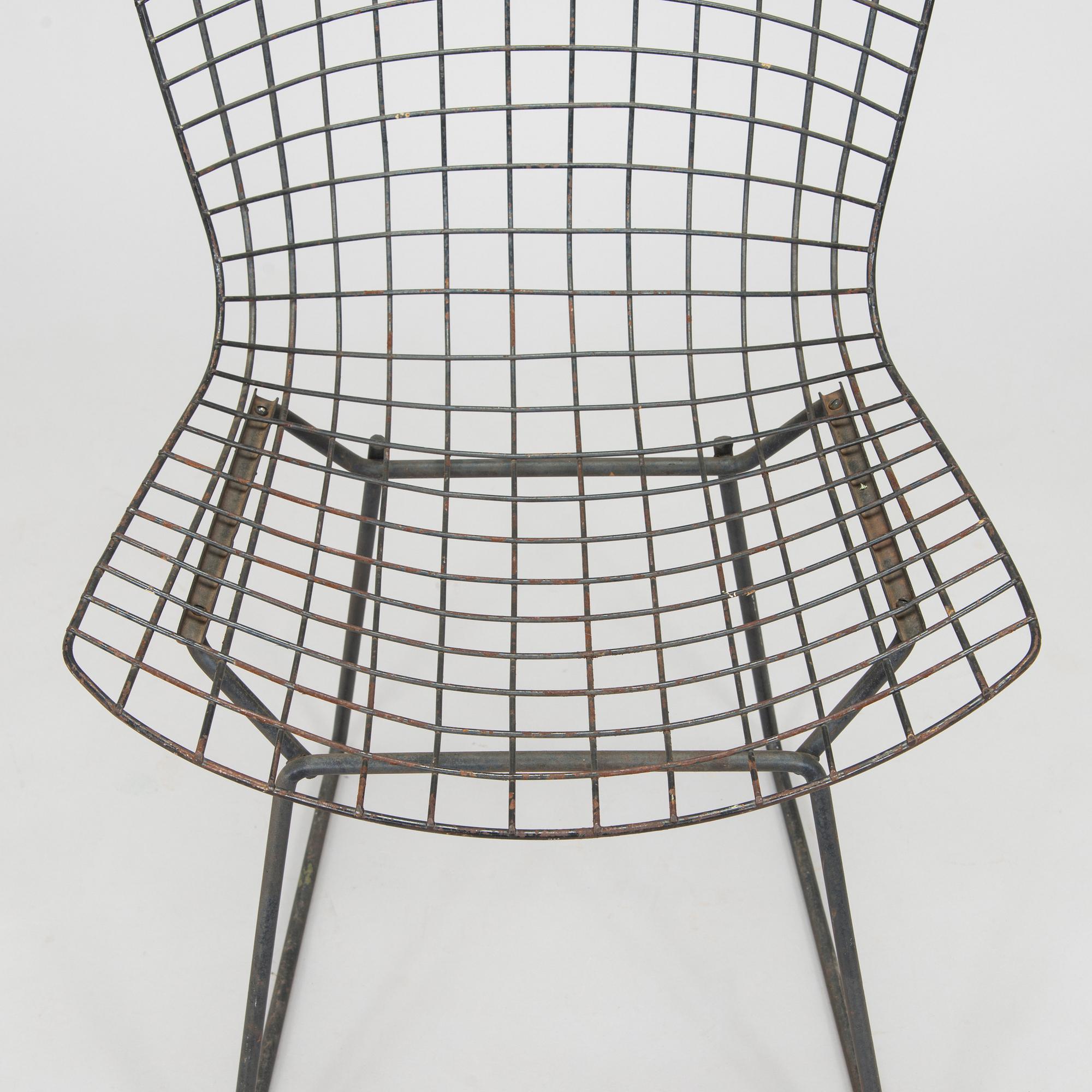 Harry Bertoia, stol, "Side Chair". Licenstillverkning i Finland av Fiskars, Billnäs, 1950-/1960-tal.