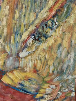 Sigrid Hjertén, "Kalkklippan, St Aubin" (The limestone cliff, St Aubin).