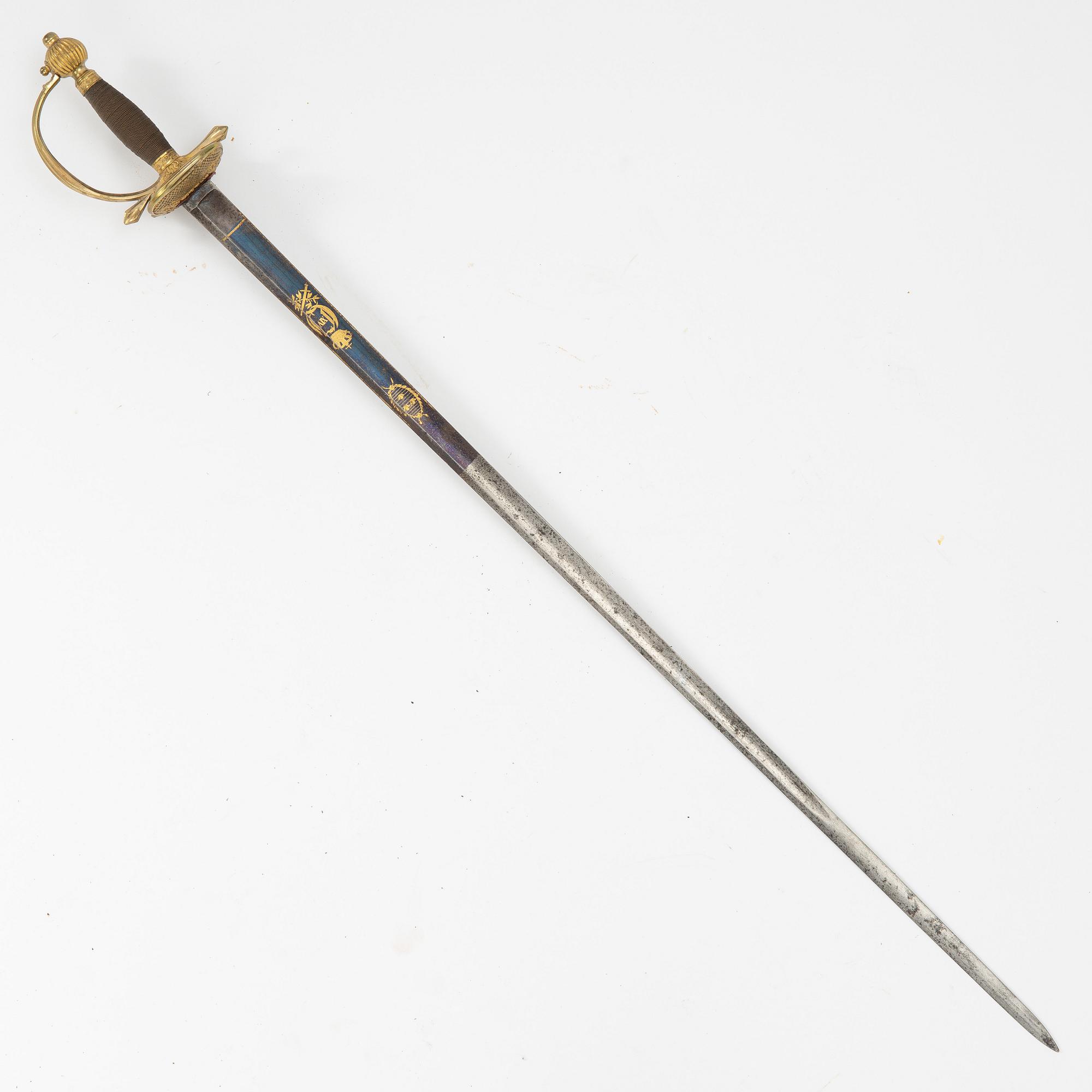 A Swedish infantry officers's sword, 1820s/30s.