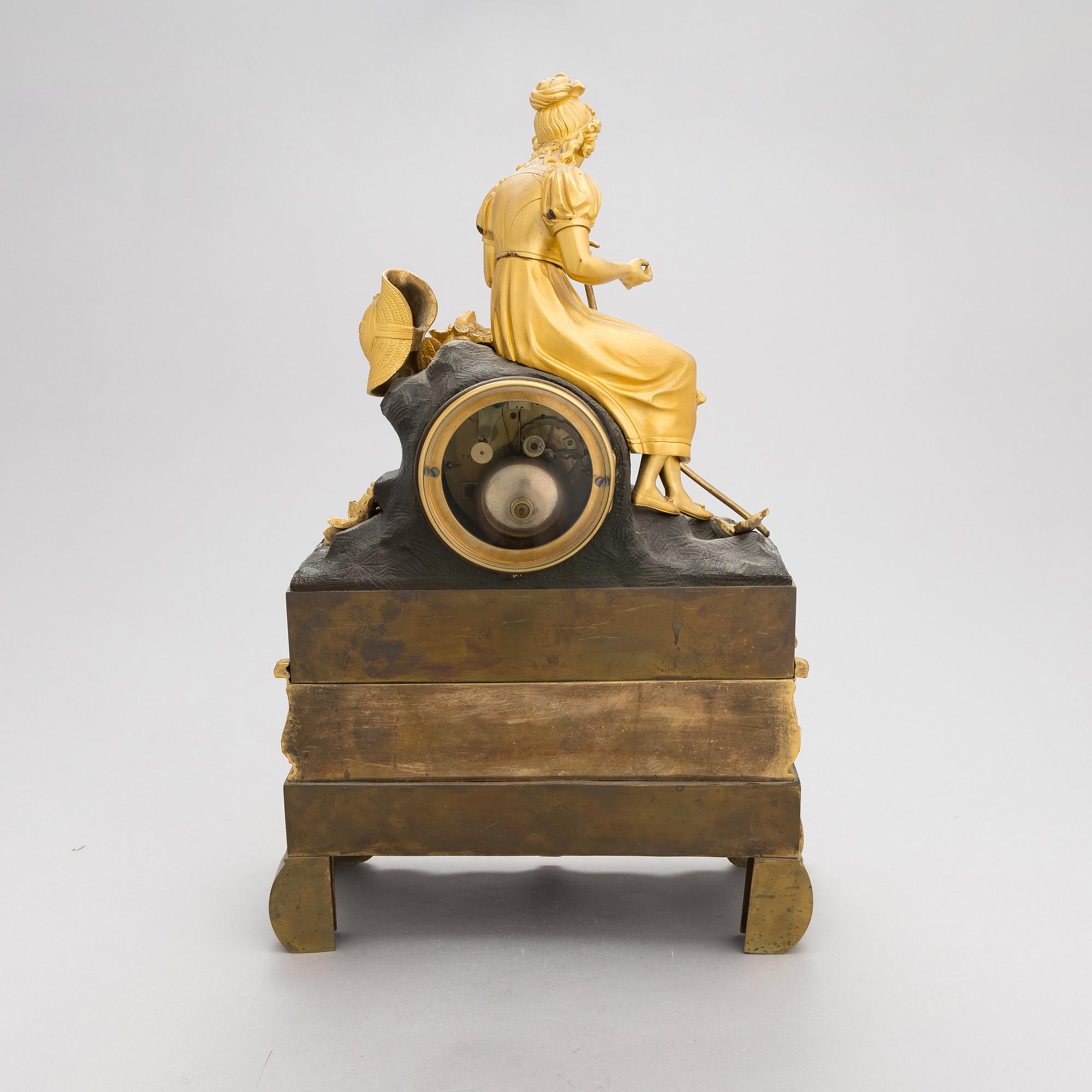 A late 19th Century French mantel clock.