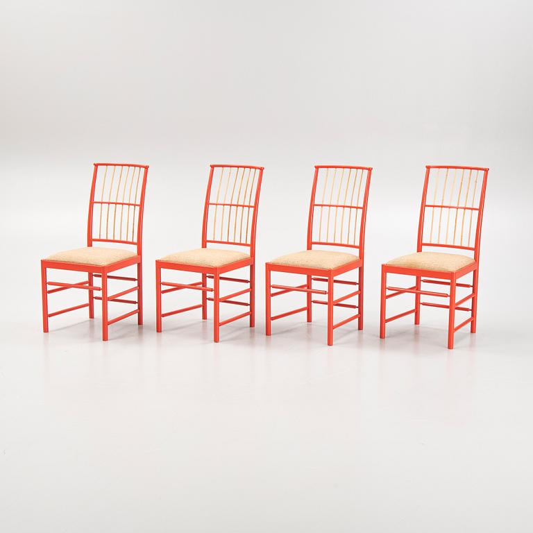 Josef Frank, stolar, 4 st, modell 2025, Firma Svenskt Tenn, efter 1985.