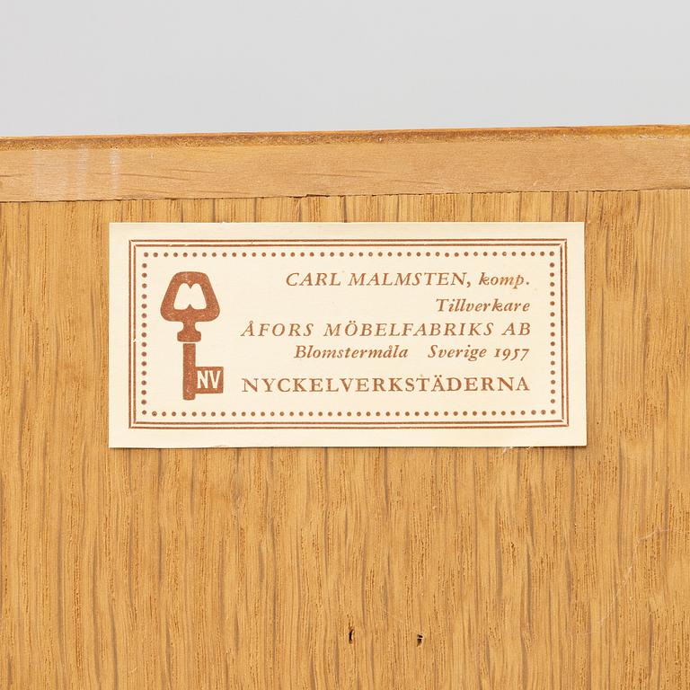Carl Malmsten, skåp, "Calmare Nyckel", Åfors Möbelfabrik, 1900-talets andra hälft.