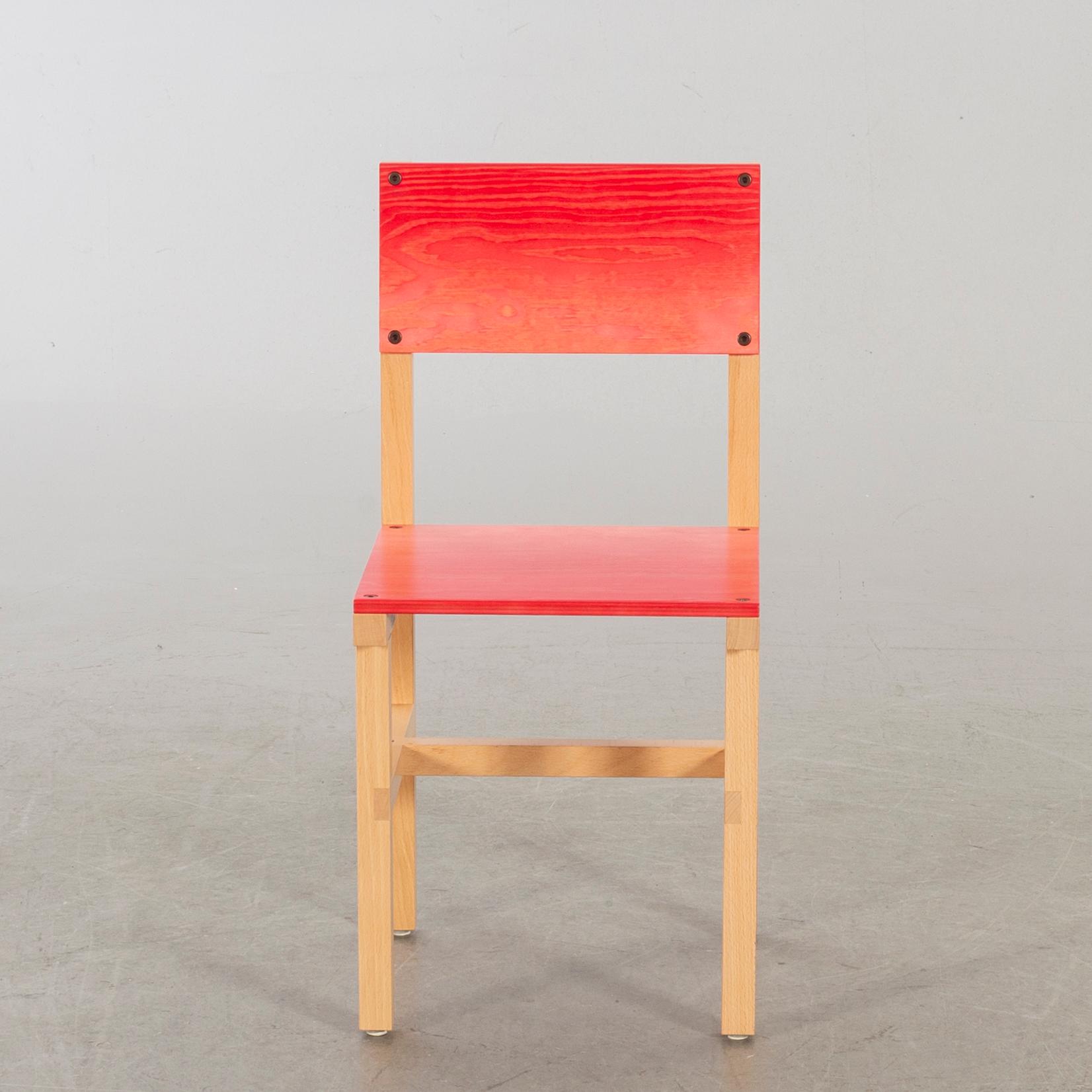 FREDRIK PAULSEN, "Röhsska"Designbaren, stol, Blå Station 2020, Stol 13/102.