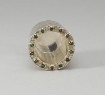 A WA Bolin silver vase, Stockholm 1948.