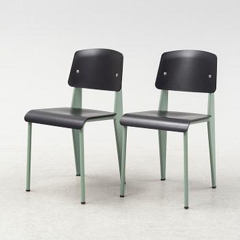 Jean Prouvé, a pair of 'Standard' chairs, Vitra, 2017.