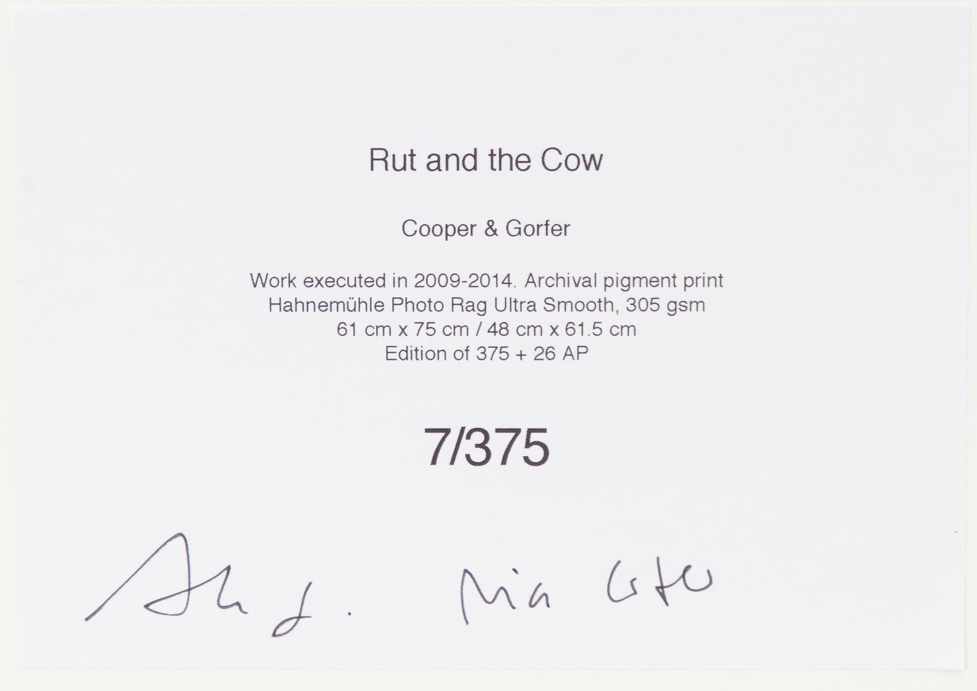 Cooper & Gorfer, "Rut and the Cow".