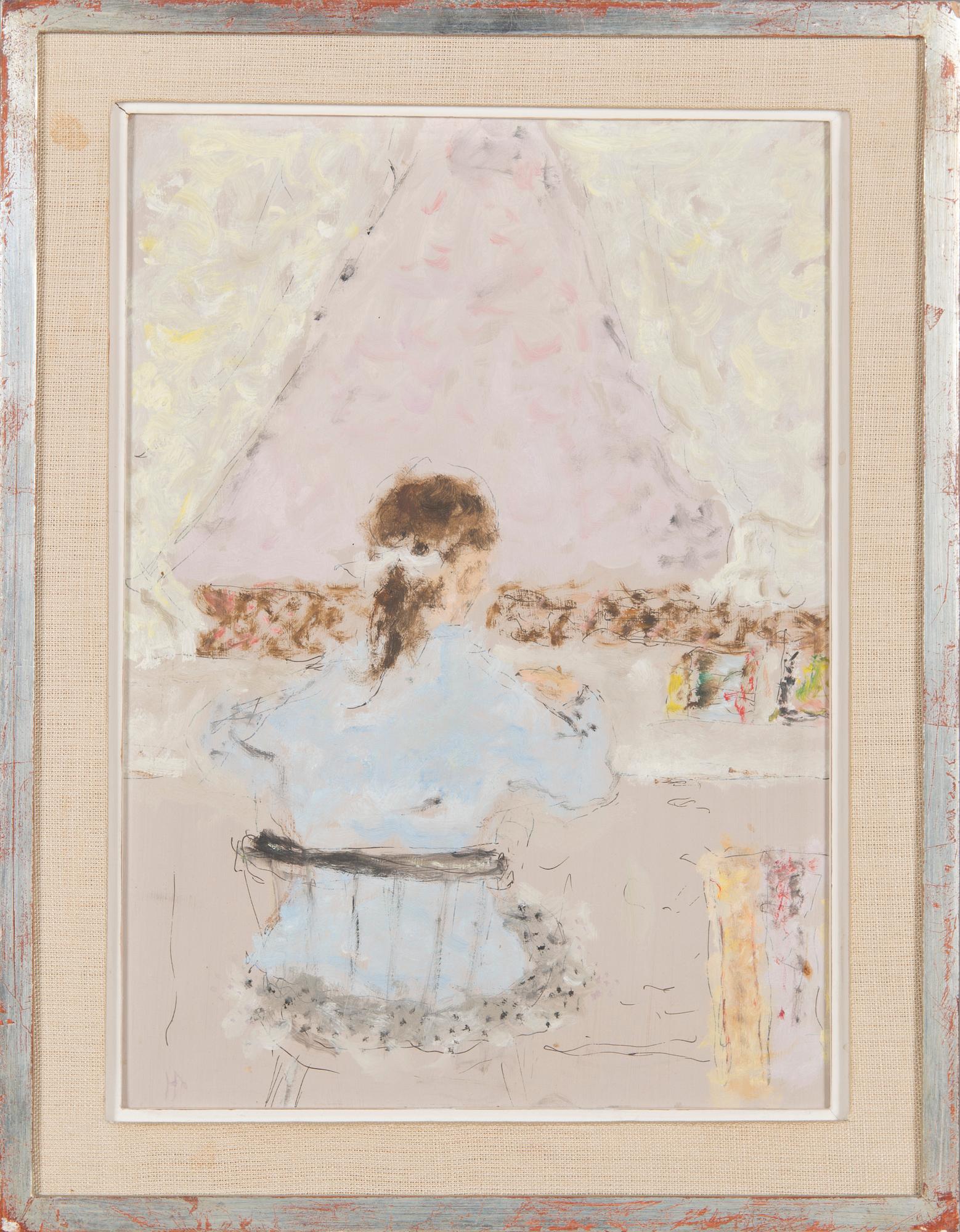 Helge Dahlman, Girl in Pastel Blue.