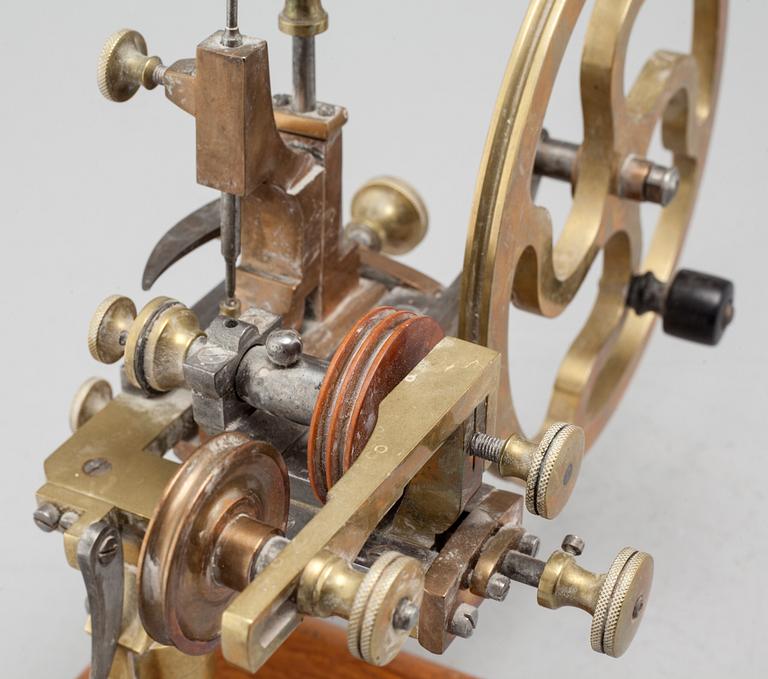 A 19th century watch maker's lathe.