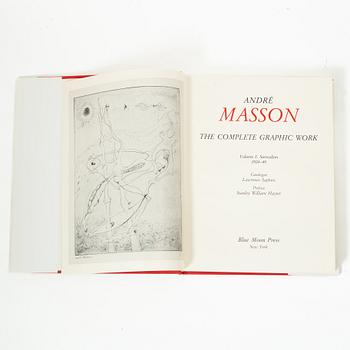 Art books, 3 pcs, Picasso Linoleum Cuts, Braque Lithographe, and André Masson - The Complete Graphic Work, vol 1.