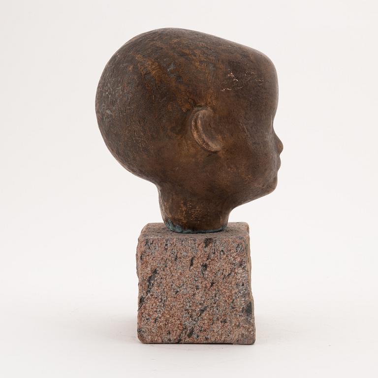 Göran Lange, sculpture, bronze, 1991, signed 2/3.