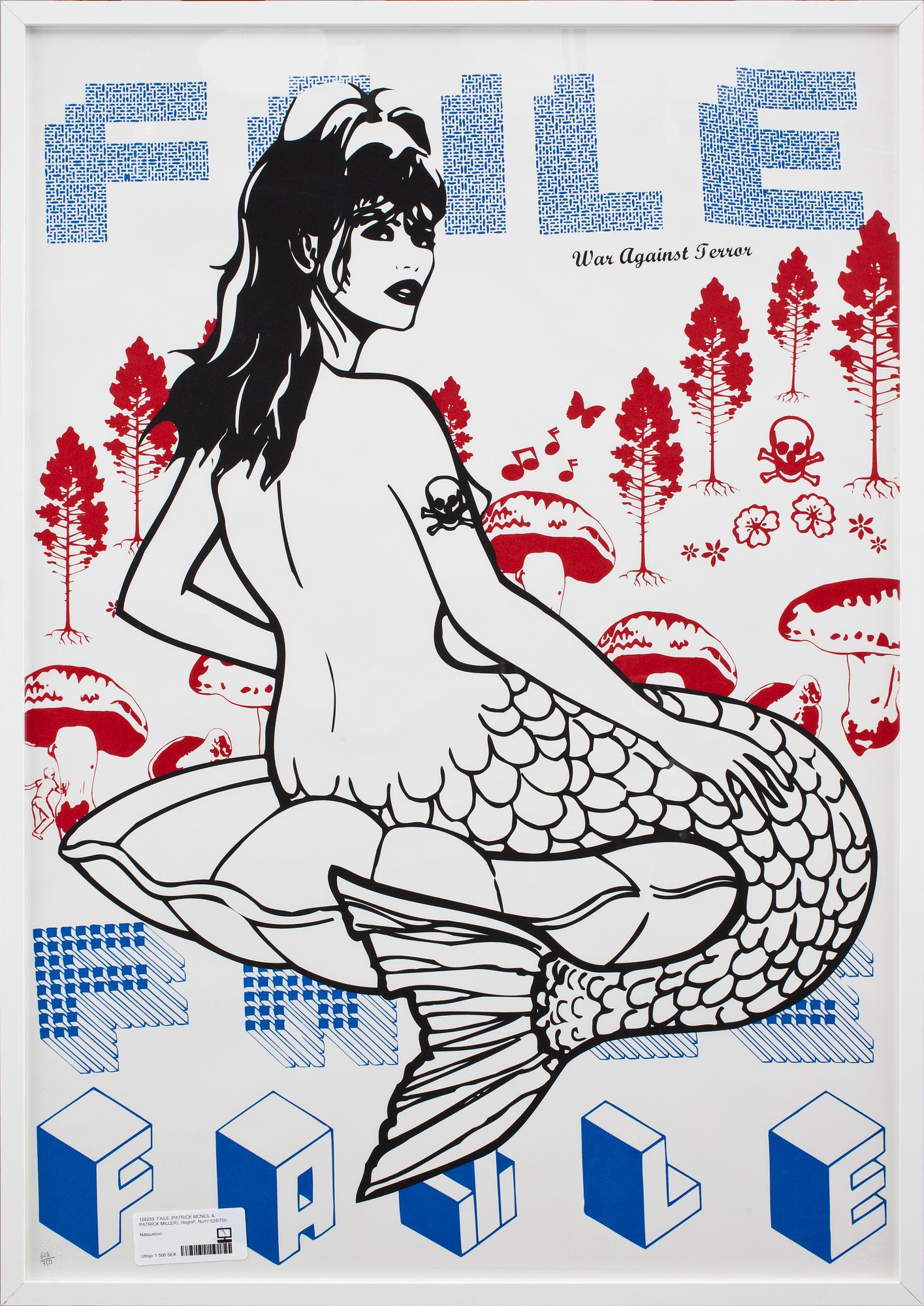 FAILE (PATRICK MCNEIL & PATRICK MILLER), färglitografi. Numr 628/750.