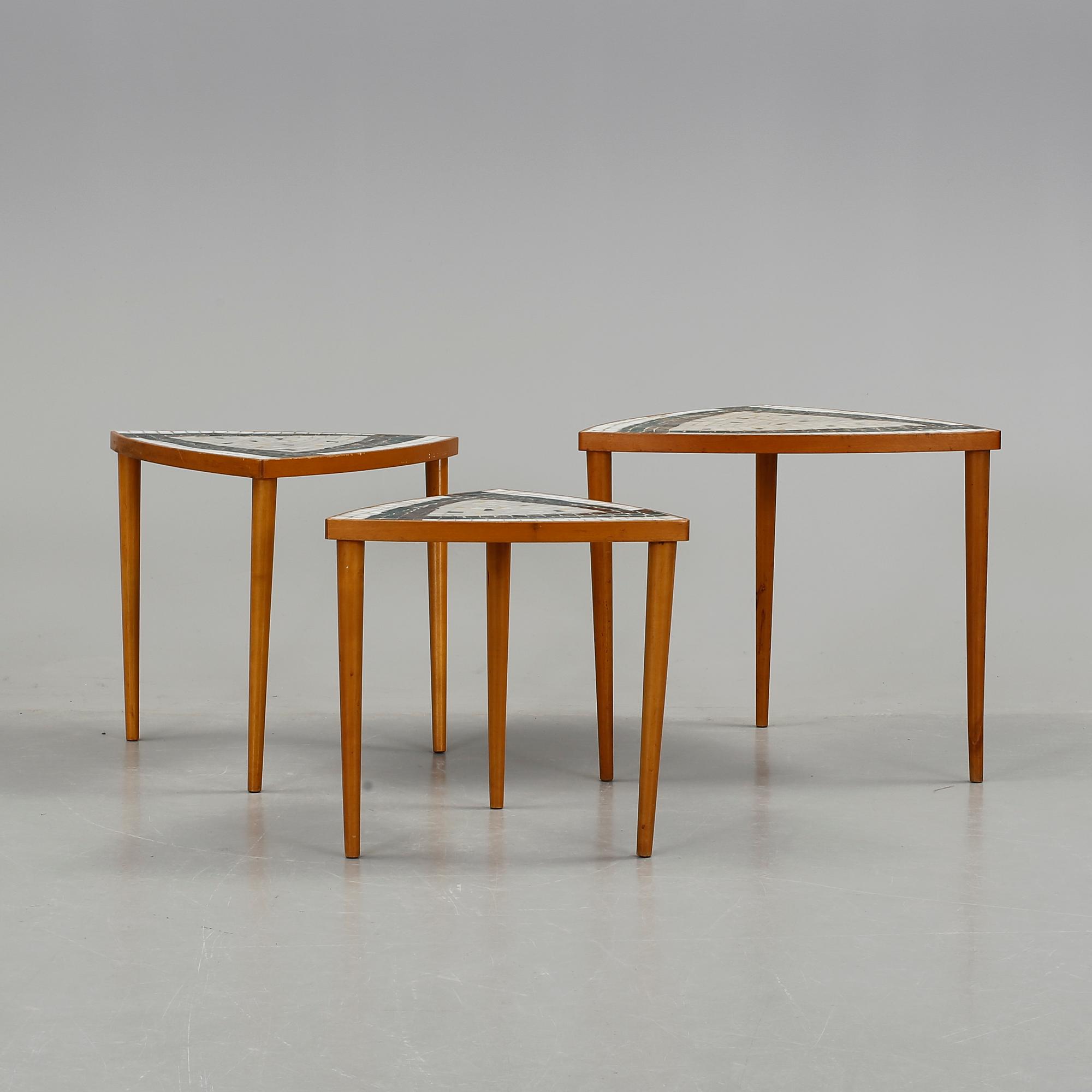 SATSBORD, 3 delar, 1950/60-tal.