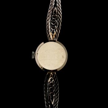 ARMBANDSUR, 18k vitguld med briljant och åttkantslipade diamanter, importstämplad. Vikt 22 g.