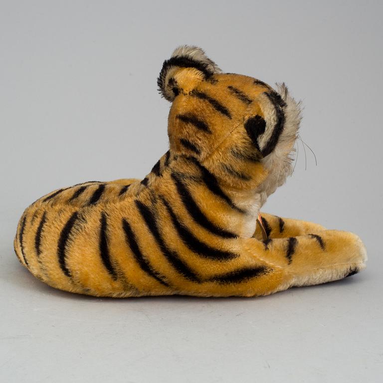 A 1950s Steiff "Bengal" stuffed toy tiger.
