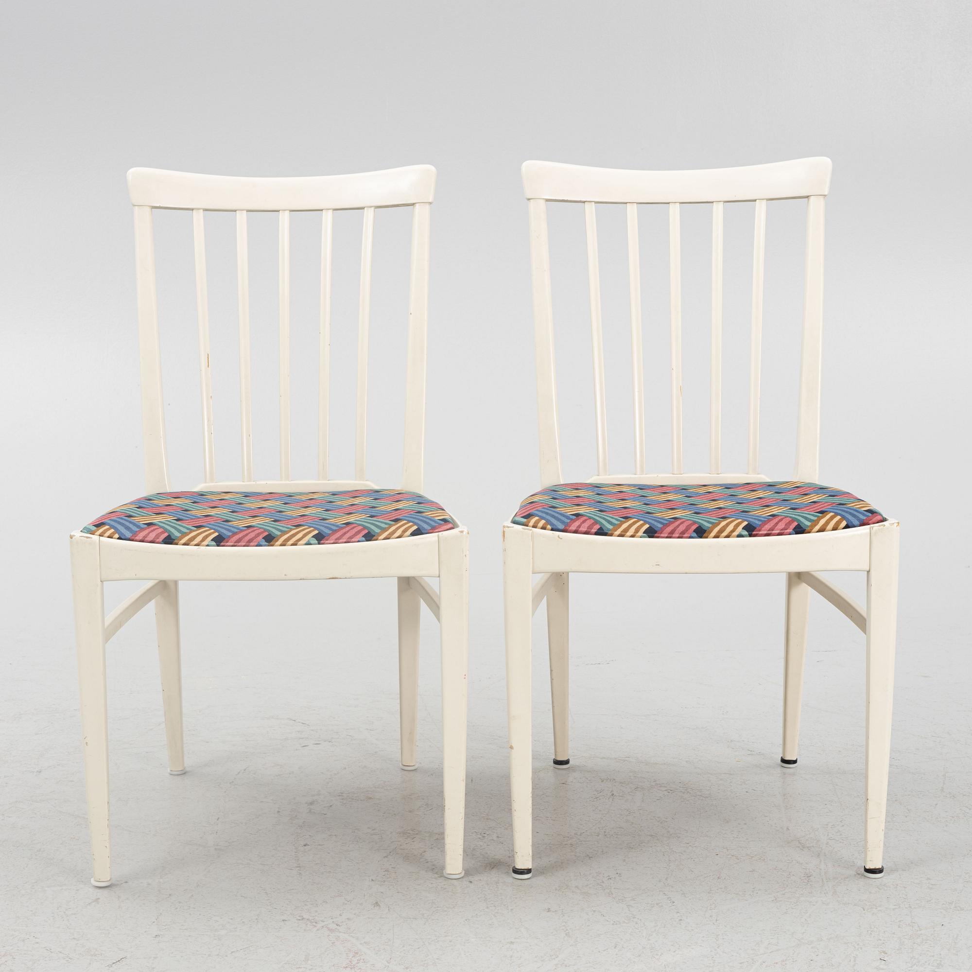 Carl Malmsten, bord samt 6 st stolar, "Herrgården", Bodafors, 1961.