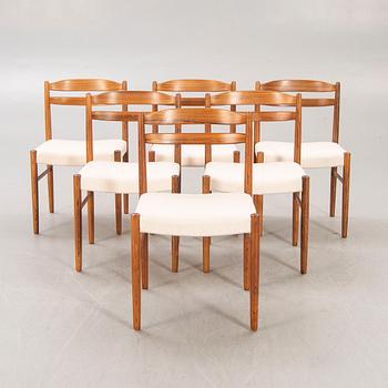 A 1960/70s jacaranda 7 pcs dining set from Albert Johansson & söner Hyssna.