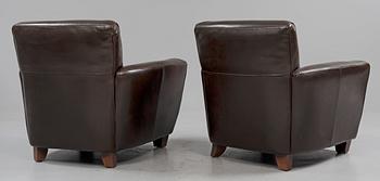 FÅTÖLJER, ett par, Natuzzi, Italien, 1900/2000-tal.