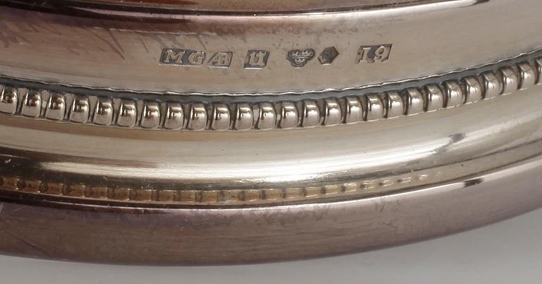 LJUSSTAKAR, ett par, silver MGAB, Uppsala, 1959.