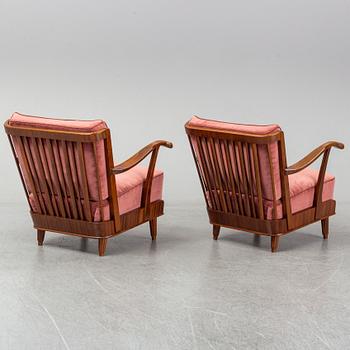 SVANTE SKOGH, fåtöljer, ett par. Förenade Möbelfabrikerna, Linköping.
