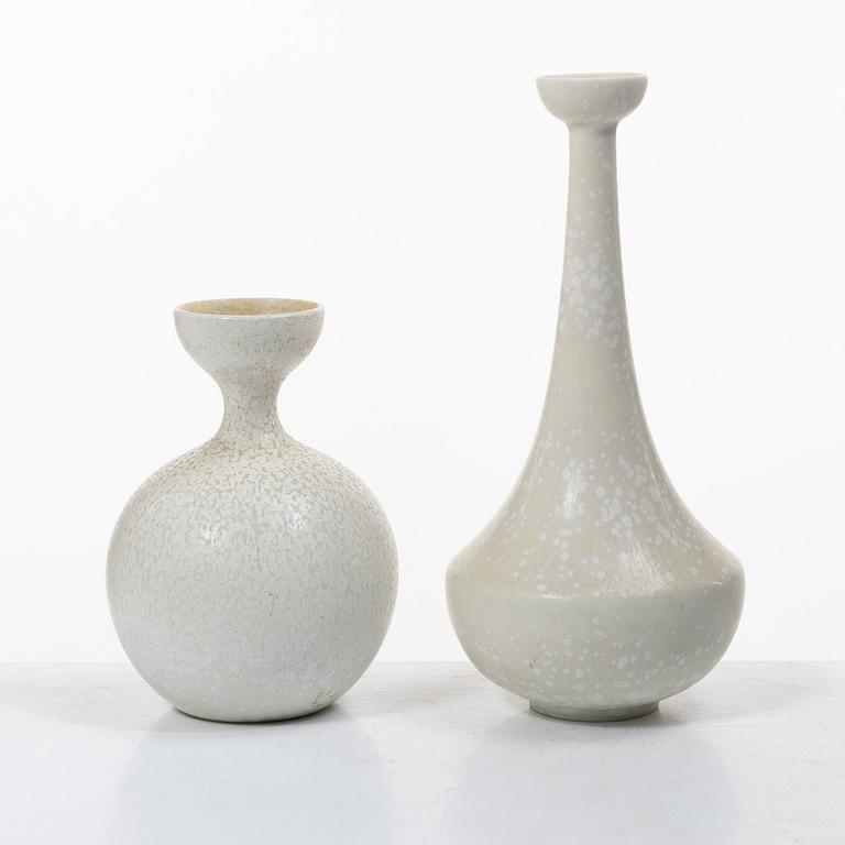 Rörstrand, two vases, Gunnar Nylund and Carl-Harry Stålhane.