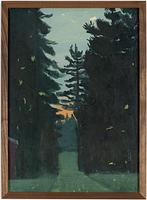 Vera Frisén, Pines in Twilight Light.