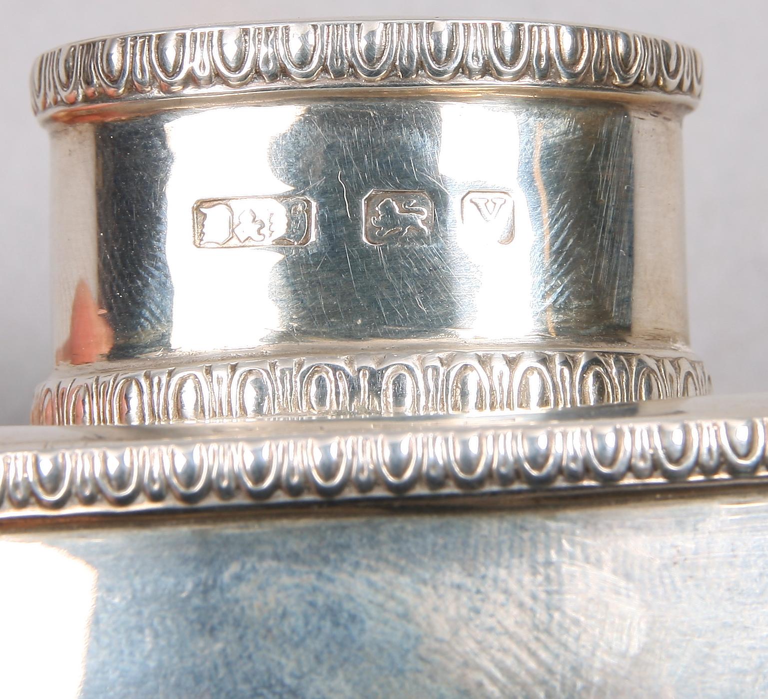 PARTI SILVER, 3 delar, silver. Bl a Birmingham, Sterling.